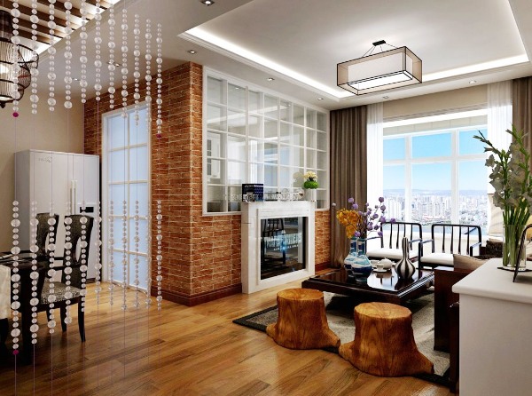 中式古典风格水晶珠帘案例 | 典雅东方家居设计