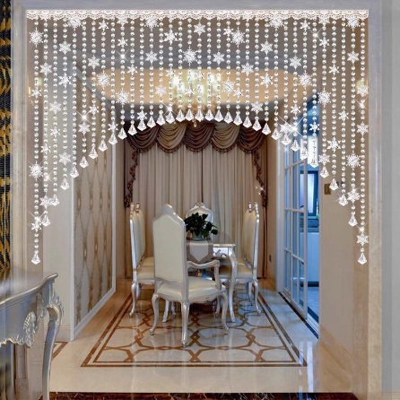 禅意中式空间案例：水晶珠帘营造静谧优雅的人文意境