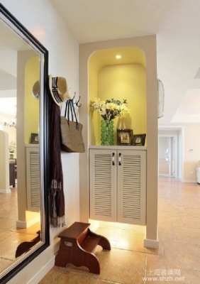 玄关柜只是多做几个镂空，漂亮指数提升十倍(图3)