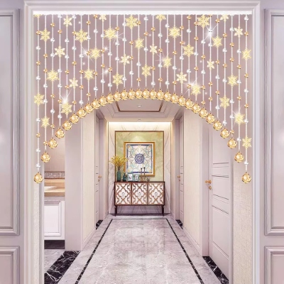 灵泉装饰设计案例｜高端水晶帘子珠定制空间展示(图1)